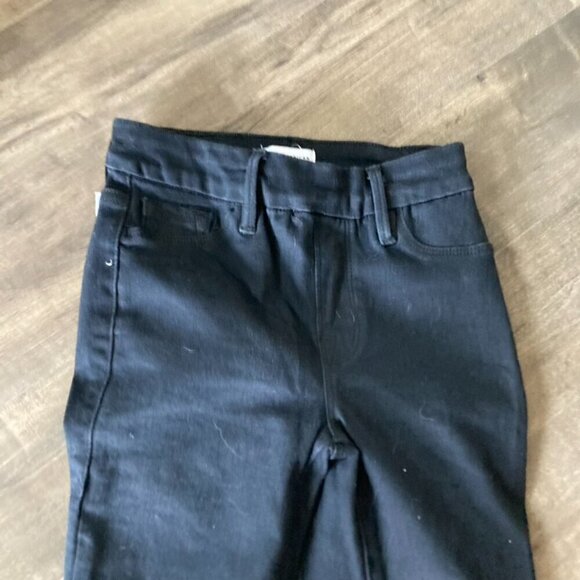 NWT Anthropologie Good American Good Legs Flare Jeans Black Sz XS - Picture 4 of 8
